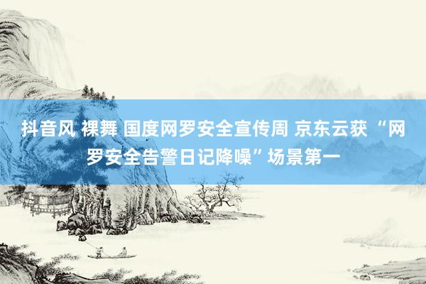 抖音风 裸舞 国度网罗安全宣传周 京东云获 “网罗安全告警日记降噪”场景第一