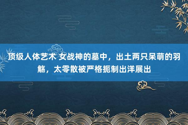 顶级人体艺术 女战神的墓中，出土两只呆萌的羽觞，太零散被严格扼制出洋展出