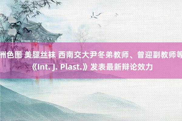 亚洲色图 美腿丝袜 西南交大尹冬弟教师、曾迎副教师等在《Int. J. Plast.》发表最新辩论效力