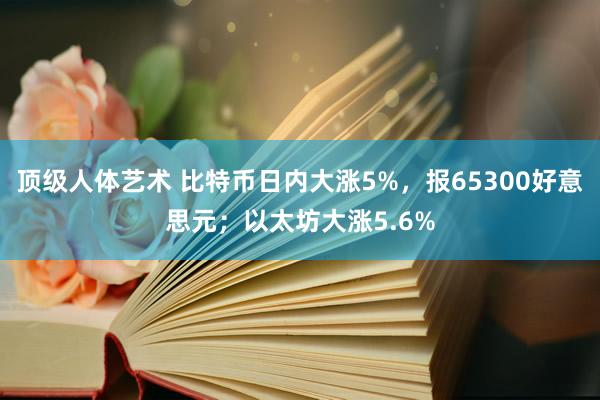 顶级人体艺术 比特币日内大涨5%，报65300好意思元；以太坊大涨5.6%