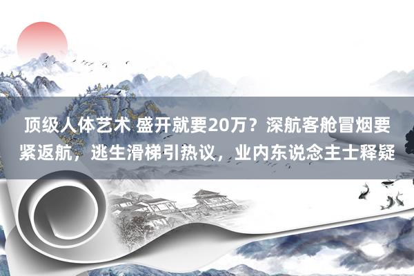 顶级人体艺术 盛开就要20万？深航客舱冒烟要紧返航，逃生滑梯引热议，业内东说念主士释疑