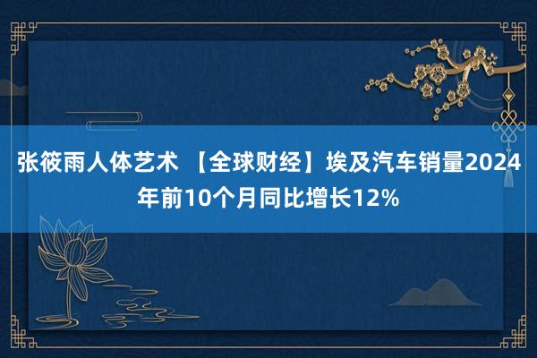 张筱雨人体艺术 【全球财经】埃及汽车销量2024年前10个月同比增长12%