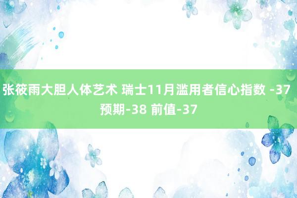 张筱雨大胆人体艺术 瑞士11月滥用者信心指数 -37 预期-38 前值-37