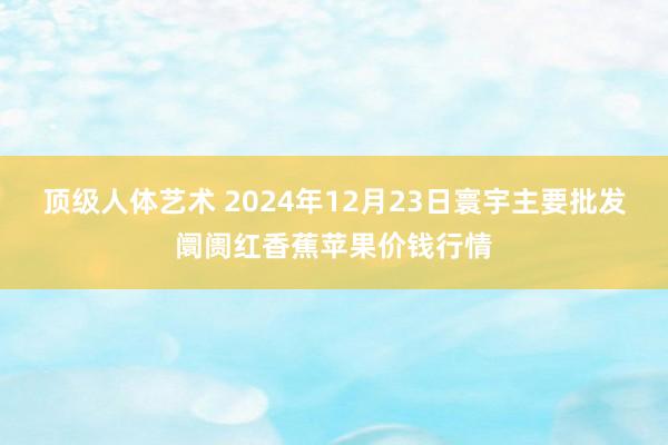 顶级人体艺术 2024年12月23日寰宇主要批发阛阓红香蕉苹果价钱行情