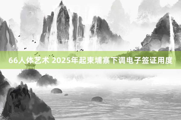 66人体艺术 2025年起柬埔寨下调电子签证用度