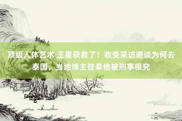 顶级人体艺术 王星获救了！收受采访避谈为何去泰国，当地博主挂牵他被刑事根究